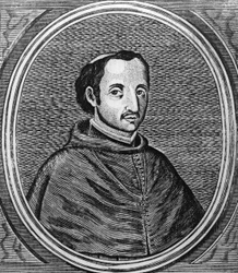 Portrett av Juan de Palafox y Mendoza (John av Palafox) (1600-1659) Biskop av Puebla i Los Angeles (Mexico), deretter av Osma (Spania).