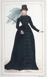 Portrett av Marie-Paulette kalt Pauline Bonaparte (1780-1825), prinsesse Borghese. Gravering fra 1830