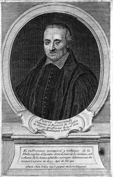 Portrett av Pierre Gassendi (1592 - 1655), filosof og lærd.