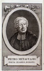 Portrett av Pietro Metastasio (gravering)