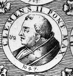 Portrett av pave Clemens II (død 1047).