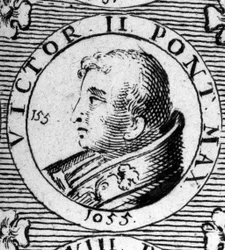 Portrett av pave Victor II (eller Victor 2 døde 1057).