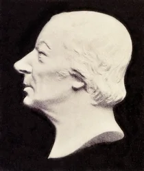 Portrett av Robert Owen (1771-1858), britisk filantrop og sosialist.