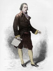 Portrett av William Pitt den yngre (1759-1806) - Portrett av William Pitt den yngre (1759-1806) - Gravering i "The History of England, from the most remote times" av Francois Guizot 1877