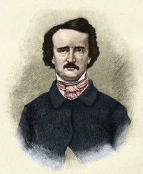 Portrait of the American writer Edgar Allan Poe (1809 - 1849).
