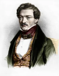 Portrett av den franske tenoren Gilbert-Louis Duprez