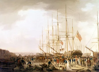Portsmouth går om bord i den britiske troppen