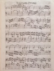 Noter fra Second book of toccate av Girolamo Frescobaldi