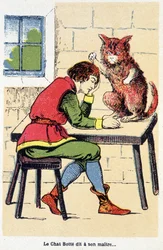 Tale of the Boot Cat: “” The Boot Cat sier til sin herre... “” sd. 1800-tallet.