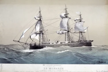 The Monarch, engelsk flåte, ca 1850