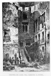 Ghettoen i Roma på 1800-tallet.