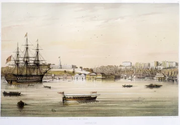 Havnen eller Admiraut i Istanbul på 1800-tallet