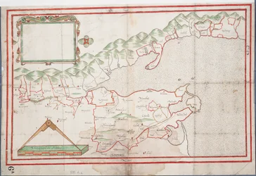 Tralee Bay, Irland, ca. 1600 (papir, lin)
