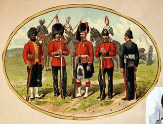Typer av den britiske hæren, ca. 1890