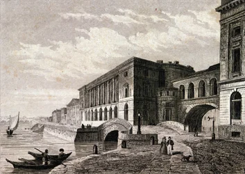 Utsikt over St. Petersburg-teatret i 1828.