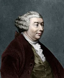 portrett av David Hume. Skotsk filosof (1711 til 1776).