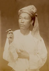 En burmesisk mann, 1885 ca