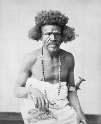 Beja stammemann fra østlige Sudan, 1885 ca