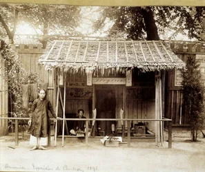 Smedens verksted, Annam, ca. 1895.