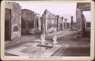 Cornelius Rufus#39; hus i Pompeii, ca. 1880 (fotografi)