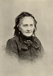 Clara Schumann (født Clara Wieck - 1819-1896) tysk pianist i alderdommen (trykk)