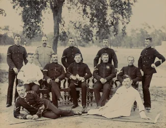 Korporaler av ?C? Kompani, 1. bataljon The Bedfordshire Regiment, 1890 ca