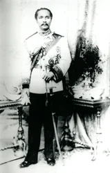 Kong Chulalongkorn, ca. 1880 (s/hvitt-bilde)