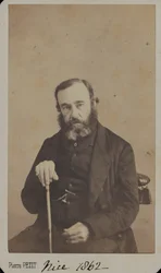 Generalløytnant Sir James Outram i sivile klær, Nice, 1862