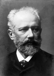 Piotr eller Petr Iljitsj Tsjaikovskij (1840 - 1893), russisk komponist. 1800-talls fotografi.
