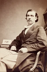 Portrett av Allan Foli, ca. 1860 (s/hvitt-bilde)