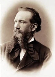 Portrett av Camillo Boito, italiensk forfatter og arkitekt (1836-1914).