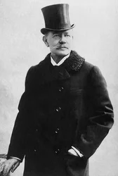 Portrett av grev Michael Nicolaievich Muravieff (1845-1900) russisk politiker. Fotografi, begynnelsen av det 20. århundre.