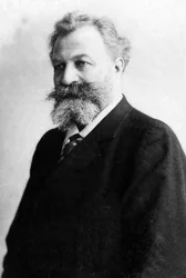 Portrett av Edouard Colonne (1838-1910), fransk fiolinist og dirigent.
