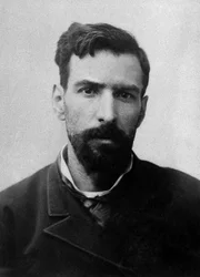 Portrett av Pierre Savorgnan de Brazza (1852-1905), av italiensk opprinnelse, fransk oppdagelsesreisende i Ekvatorial-Afrika.