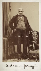 Portrett av senator Antonio Panizzi (1797–1879), direktør for biblioteket ved British Museum