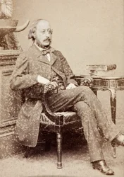 Portrett av Stephen Heller, ca. 1860-tallet (s/hvitt-bilde)