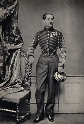 Portrett av en fransk hærsjef. Fotografi, sent på 1800-tallet, Paris. Coll. Selva.