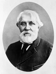 Portrett av den russiske forfatteren Ivan Turgeniev (1818 - 1883).