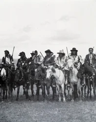 Prairie-indianere, Canada, sent på 1800-tallet.