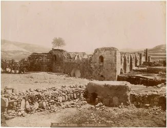 Ruinene av Holy Forty Martyrs Church, Sebaste (Sivas), Tyrkia, ca 1890
