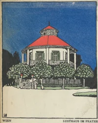 Wien: Lystpaviljongen i Prater Wien: Lusthaus im Prater, 1908.,