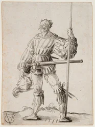 Soldat med en lanse, 1514