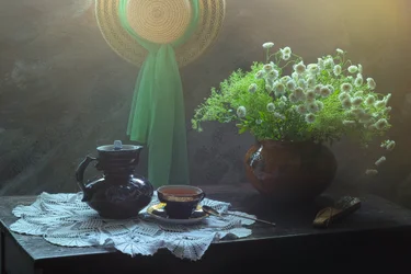 Koselig te-stund om morgenen
