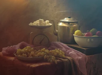 Vannkoker med sukker og frukt