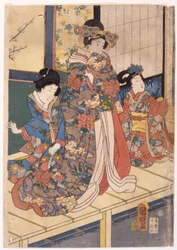 Vårfarger: Lion Dance at a Mansion (Shunshoku Yakata No Shishi-Mai)