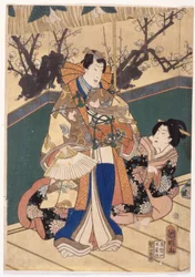 Vårfarger: Lion Dance at a Mansion (Shunshoku Yakata No Shishi-Mai)