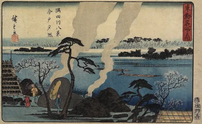 Evening Glow at Imado, ca. 1840-1842