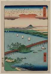Evening Glow at Seta, fra serien Eight Views of Ōmi