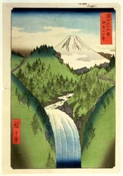 Fuji fra Isu-fjellene, nr. 22 fra serien «36 utsikter over Fuji-fjellet» («Fuji Saryu Rokkei»)