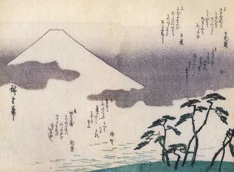 Hiroshige, Fuji-fjellet sett fra stranden